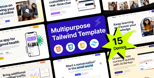 Masco – Saas Software Startup Tailwind Template
