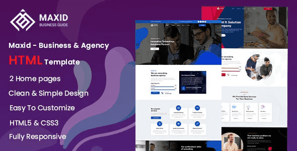 Maxid – Business & Agency HTML Template