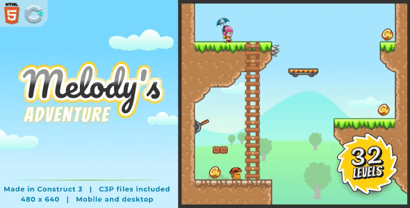 Melody’s Adventure – HTML5 Platform Game