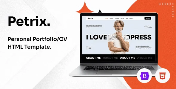 Petrix – Personal Portfolio CV HTML Template