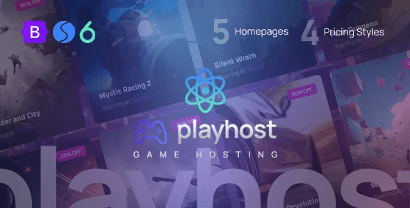 Playhost – Game Hosting Server React NextJs Template