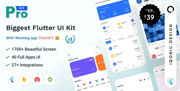 ProKit Flutter – Best Selling Flutter UI Kit App