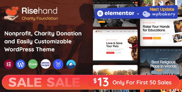 RiseHand – Charity & Donation WordPress Theme