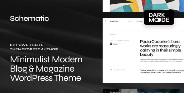 Schematic – Minimalist Blog & Magazine WordPress Theme