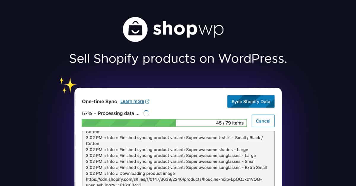 ShopWP Pro – Sell Your Shopify Products on WordPress