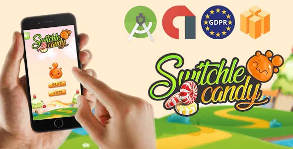 Switchle Candy – Admob Banner & Interstitial (Android Studio Project +GDPR )