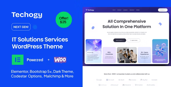 Techogy – IT Solutions & Services WordPress Theme