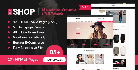 The Shop – Multipurpose e-commerce HTML Template