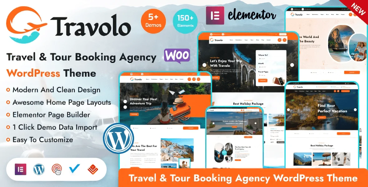 Travolo – Travel Agency & Tour Booking WordPress Theme