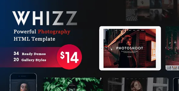 Whizz – Photography Template HTML