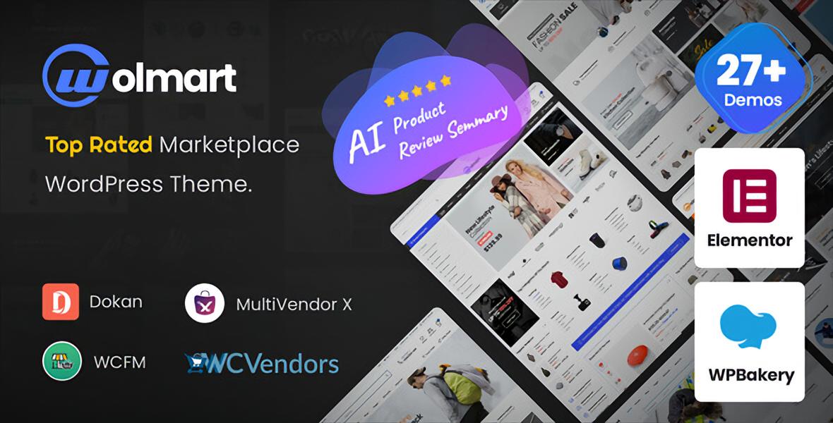 Wolmart – Multi-Vendor Marketplace WooCommerce Theme WordPress