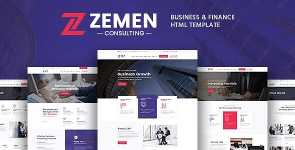 Zemen – Business Consulting and Professional Services HTML Template