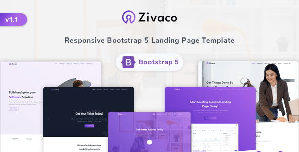 Zivaco – Responsive Bootstrap 5 Landing Page Template HTML