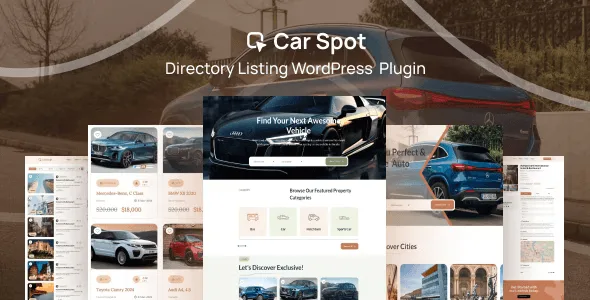 CarSpot – Car Directory Listing WordPress Plugin
