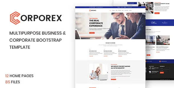 Corporex – Multipurpose Business & Corporate Bootstrap HTML Website Template