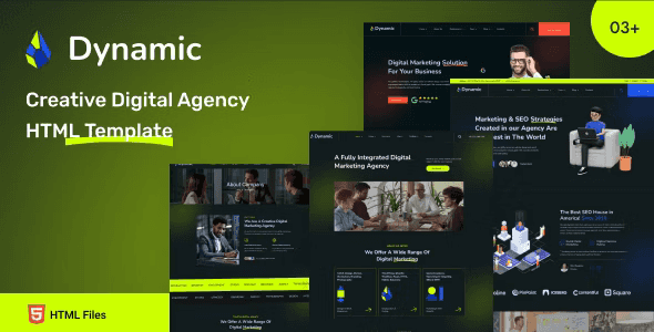 Dynamic – Creative Digital Agency HTML Template