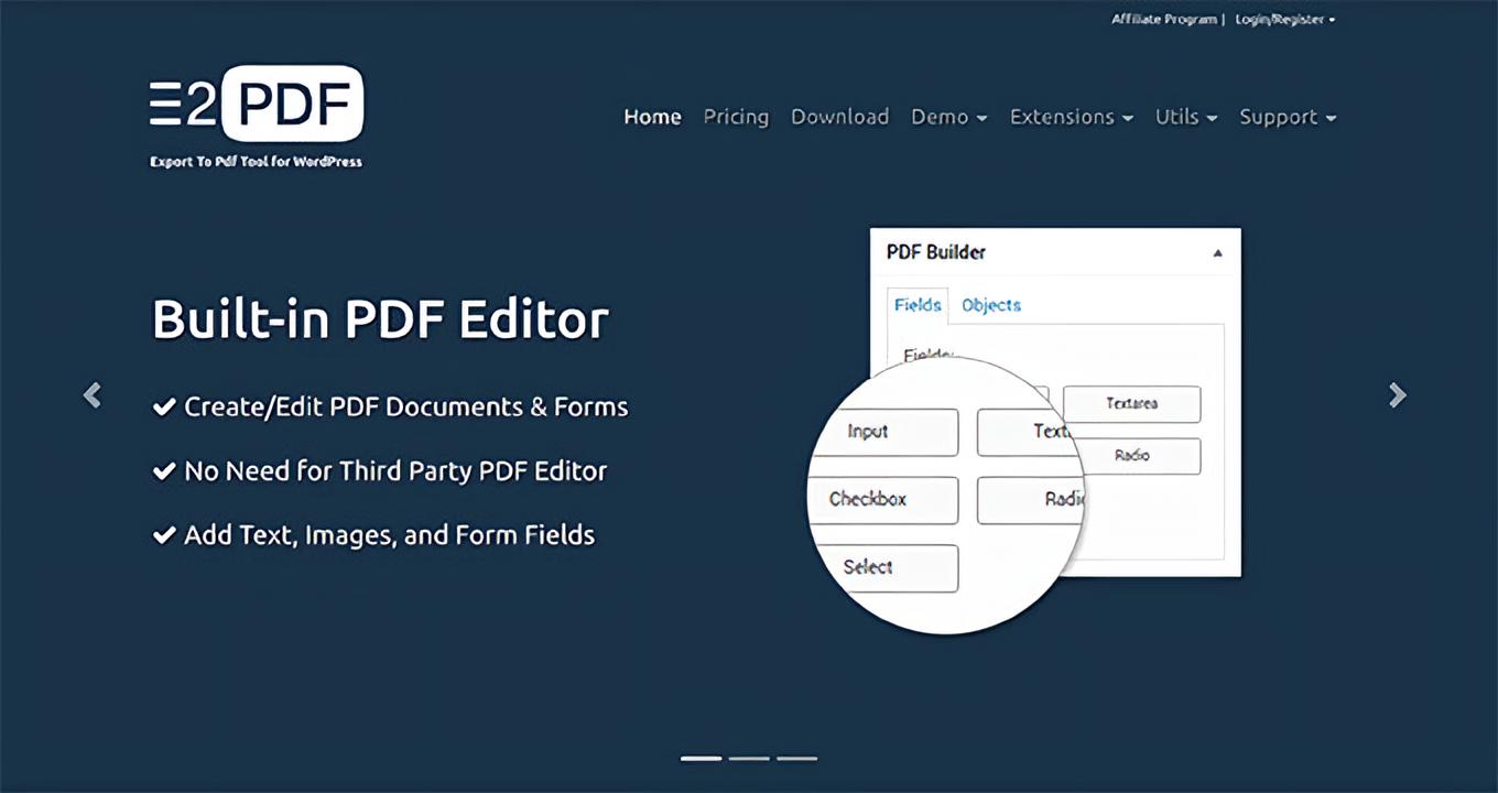 E2PDF PRO – EXPORT TO PDF TOOL FOR WORDPRESS UNLIMITED