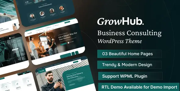 GrowHub – Business Consulting WordPress Theme