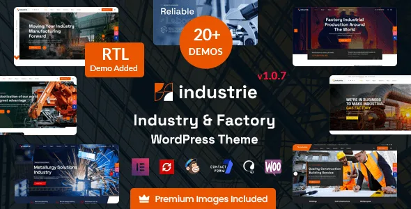 Industrie – Factory & Industry WordPress Theme