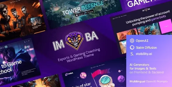 Imba – Esports & Gaming Coaching WordPress Theme