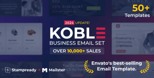 Koble – Mailchimp Business Email Template Sets HTML