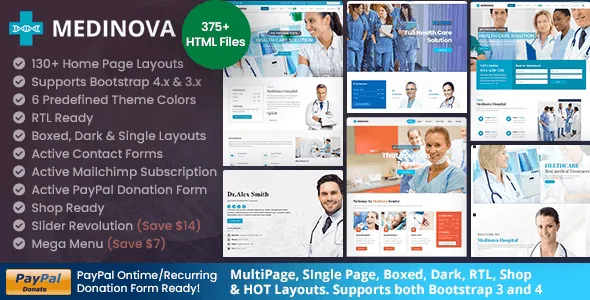Medinova – Medical Health HTML Template