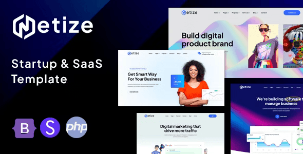 Metize – Startup & SaaS HTML Template