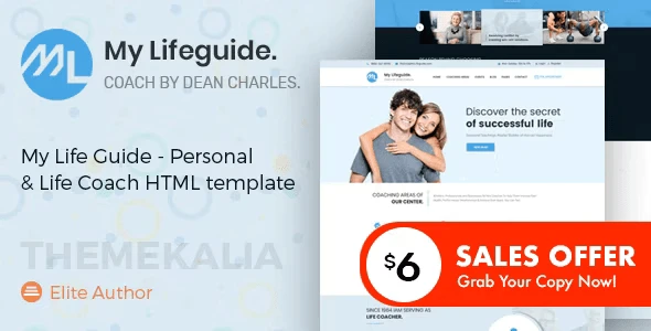 My LifeGuide – Personal and Life Coach HTML Template