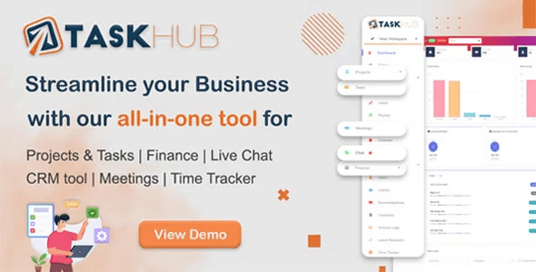 Taskhub – Project Management, Finance, CRM Tool PHP Script
