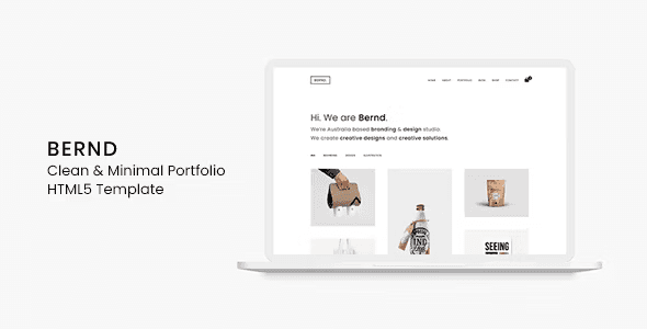 Bernd – Clean & Minimal Portfolio HTML5 Template