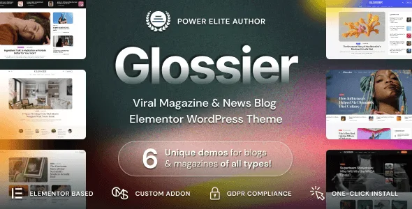 Glossier – Newspaper & Viral Magazine WordPress Theme