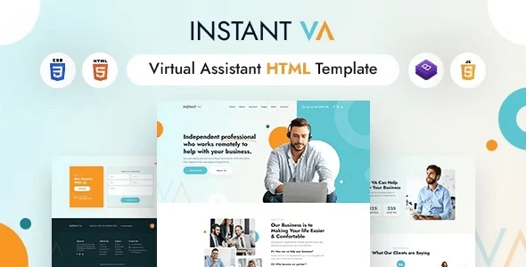 Instant VA – Virtual Assistant HTML Template