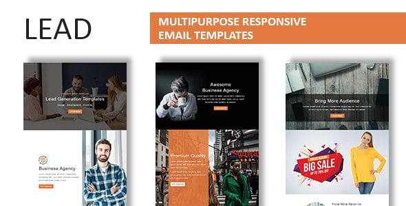LEAD – Multipurpose Responsive Email Template HTML + Stampready Builder