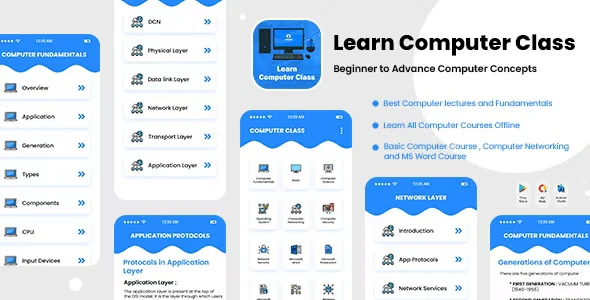 Learn Computer Course Offline – Android Template