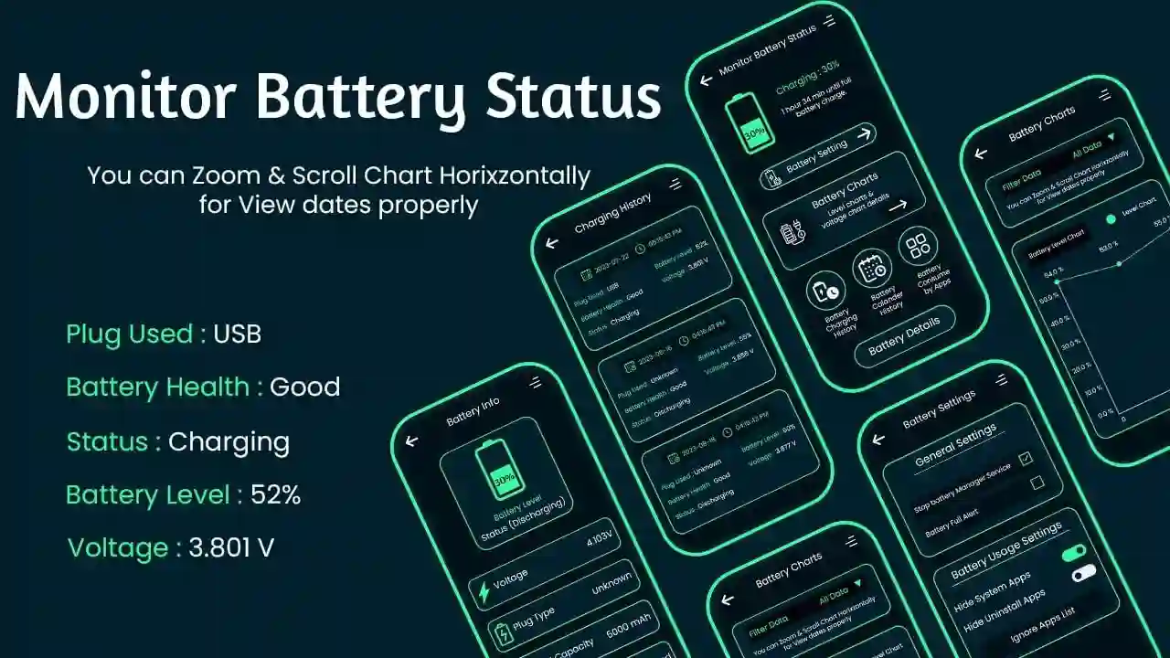 Monitor Battery Status – Android Studio Project App