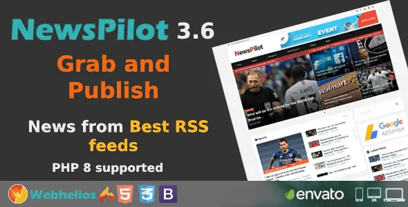 NewsPilot – Automatic News Aggregator & Script PHP