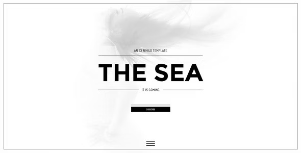 The Sea – Responsive Coming Soon Page HTML Template