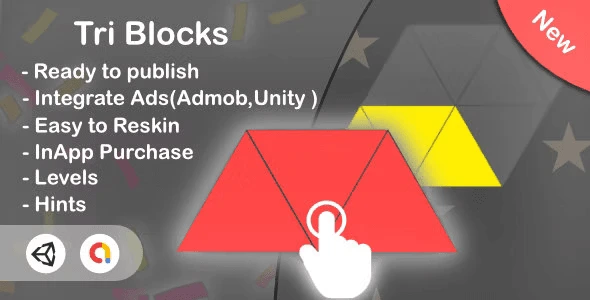 Tri Blocks Puzzle (Unity Complete Game+Admob+iOS+Android)