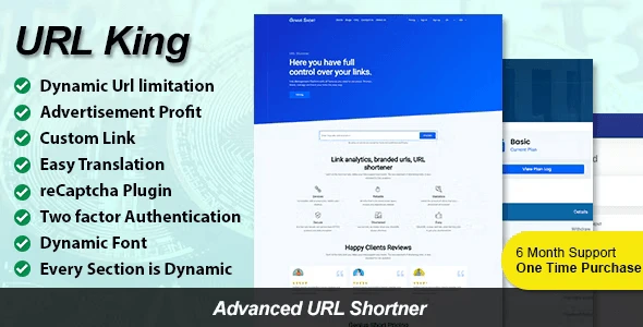 URL King – Advanced URL Shortener PHP Script