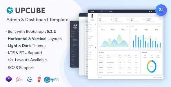 Upcube – Responsive Bootstrap Admin & Dashboard Template HTML