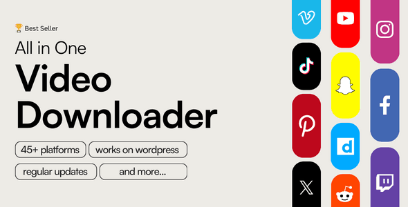 All in One Video Downloader WordPress