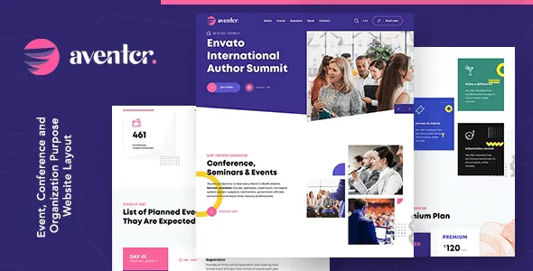 Aventer – Conferences & Events HTML Template