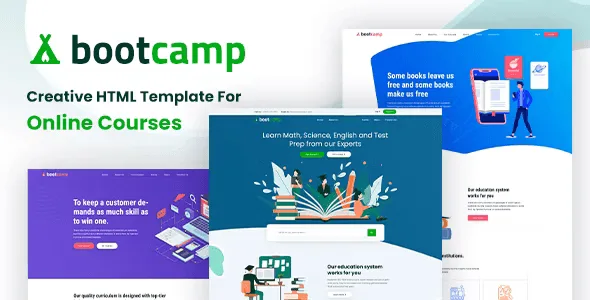Bootcamp – Online Courses and Educational Site Template HTML
