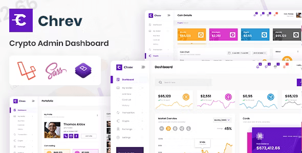 Chrev – Crypto Laravel Admin Dashboard & Bootstrap Template HTML