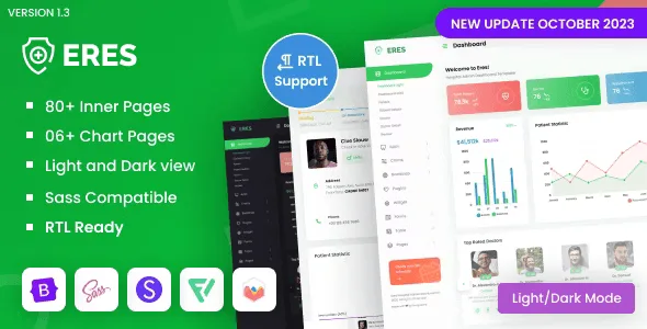 ERES – Hospital Admin Dashboard Bootstrap HTML Template