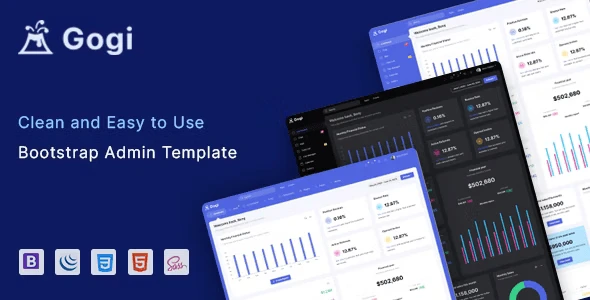 Gogi – Bootstrap 4 Admin & Dashboard Template HTML