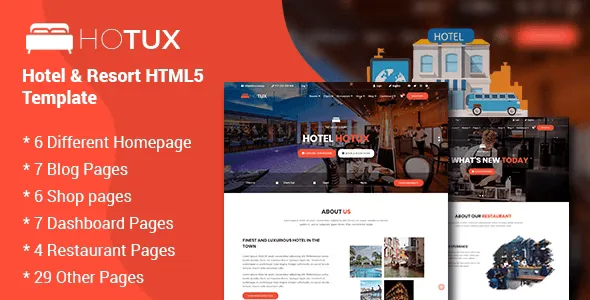 Hotux – Hotel & Resort HTML5 Template