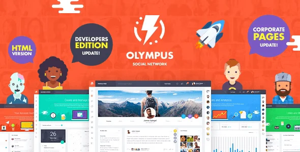Olympus – HTML Social Network Toolkit Template