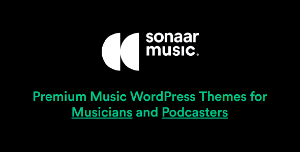 Sonaar Music – Premium Music WordPress Themes for Musicians and Podcasters