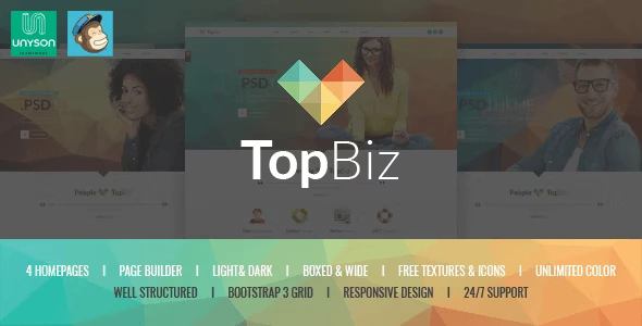 TopBiz – Responsive Corporate WordPress Theme
